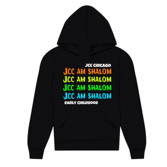 neon JCC Am Shalom hoodie