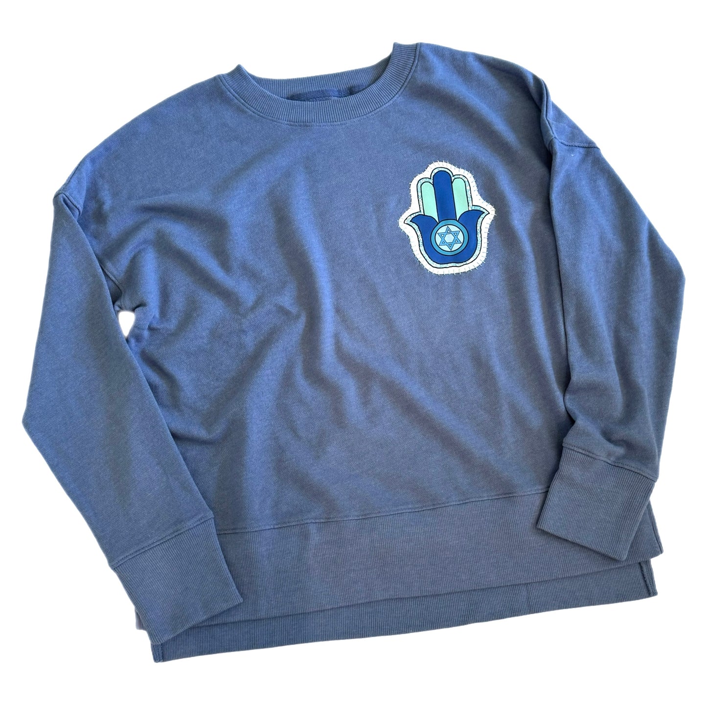 Israel crewneck (light blue)- womens