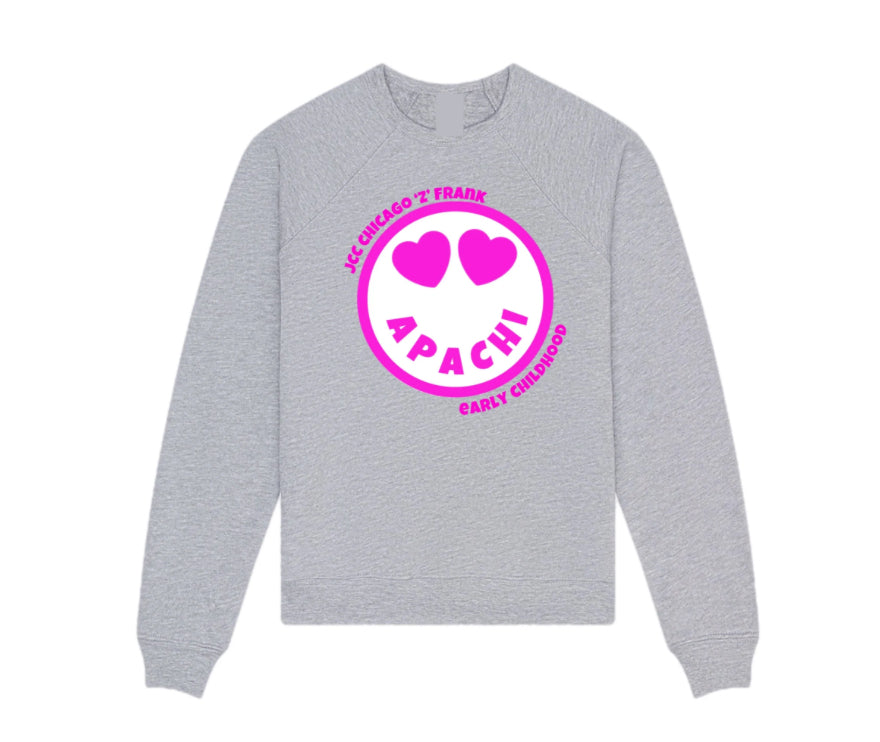 Pink emoji APACHI crewneck