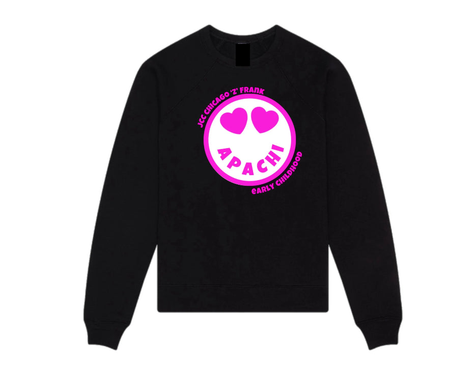 Pink emoji APACHI crewneck