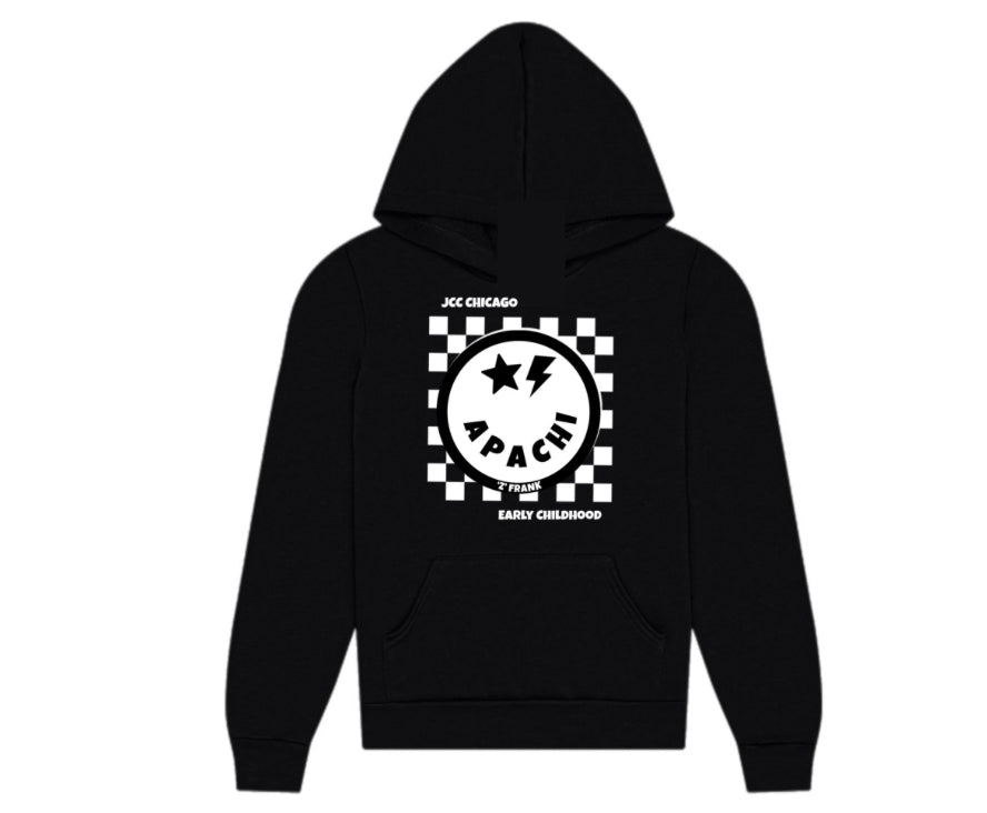 Checkered emoji APACHI hoodie