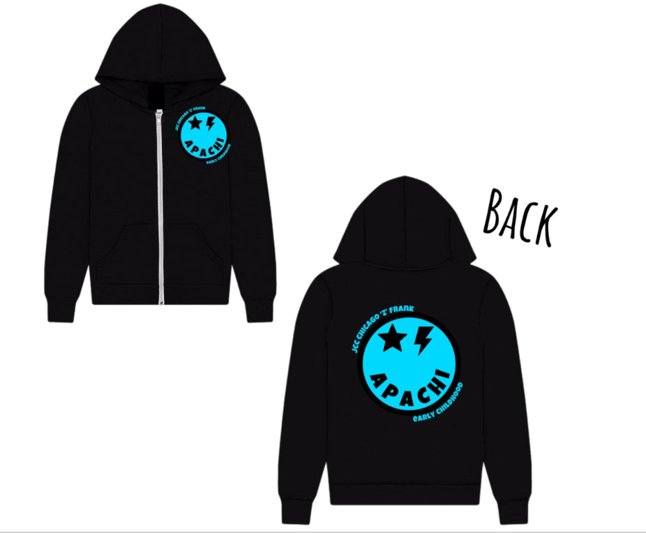 Blue emoji APACHI zip hoodie