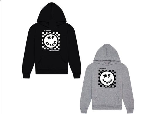 Checkered emoji APACHI hoodie