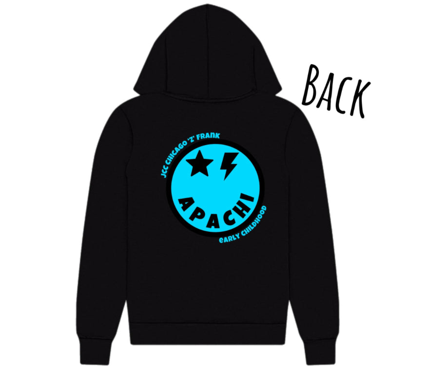 Blue emoji APACHI zip hoodie