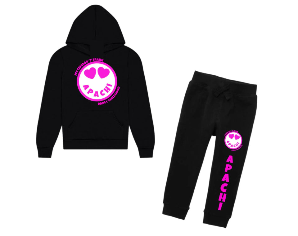 Pink emoji APACHI joggers