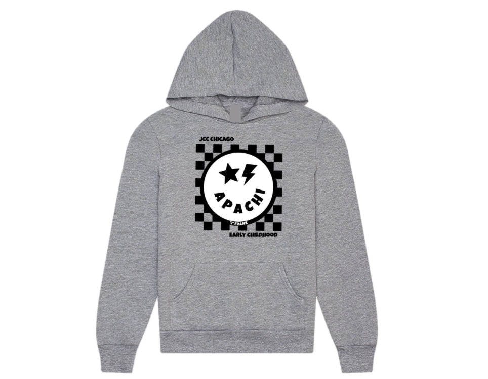 Checkered emoji APACHI hoodie