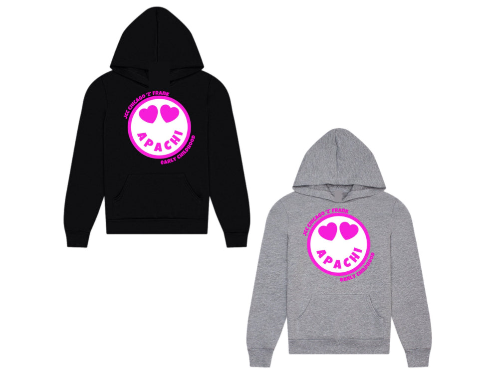 Pink emoji APACHI hoodie