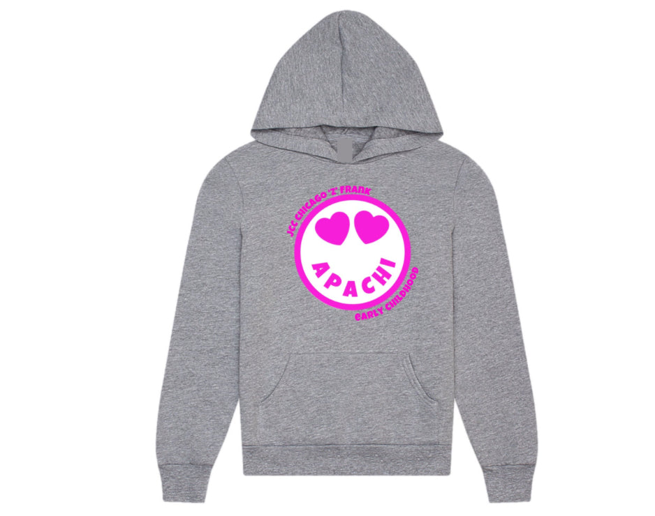 Pink emoji APACHI hoodie