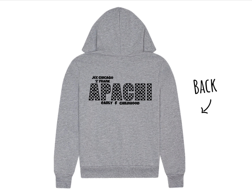 Checkered APACHI zip hoodie