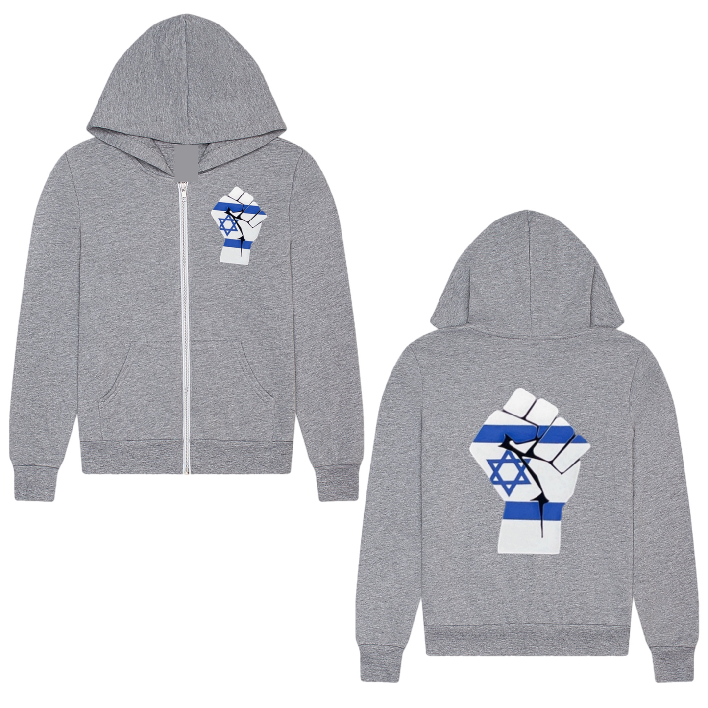 Israel zip hoodie- toddler, youth, adult