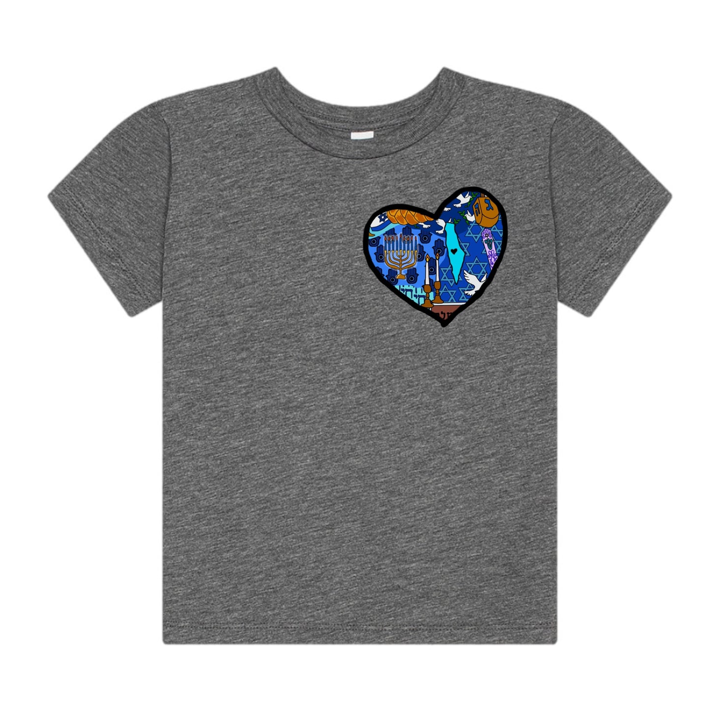 Girls Israel tee (heather gray)