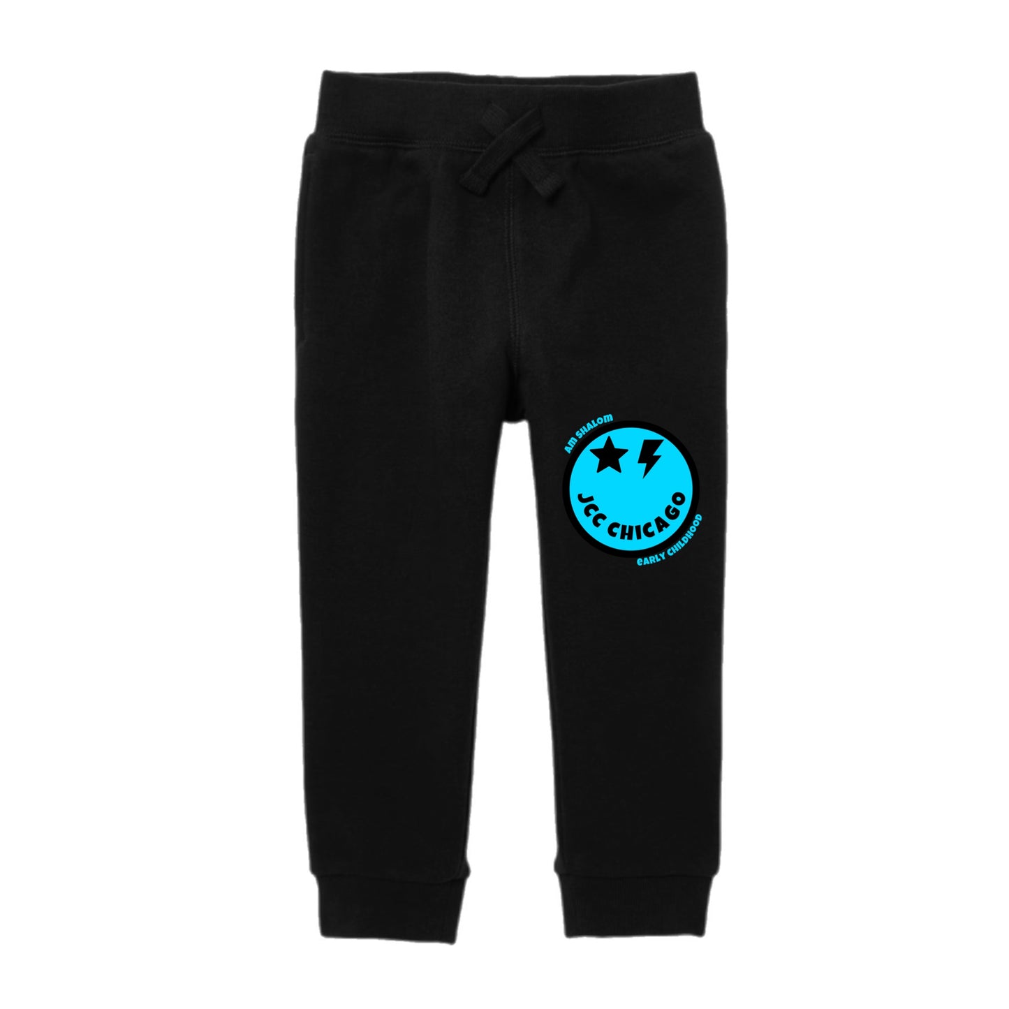 Blue emoji JCC Am Shalom joggers