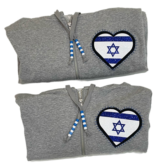 Women’s Israel zip hoodie