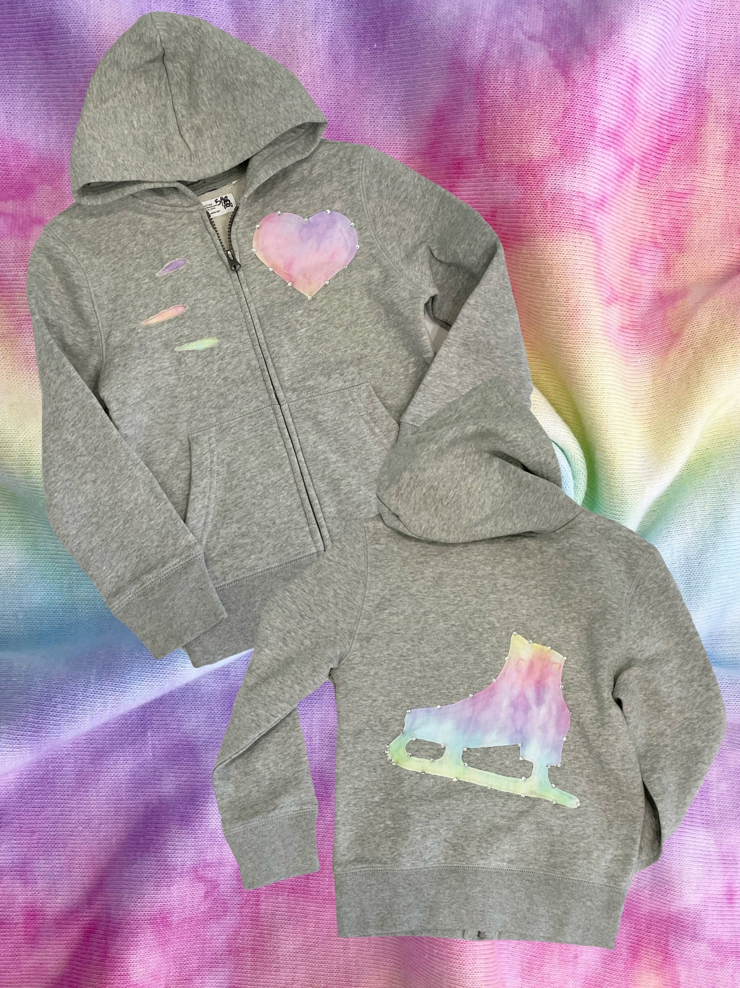 Heart zip hoodie