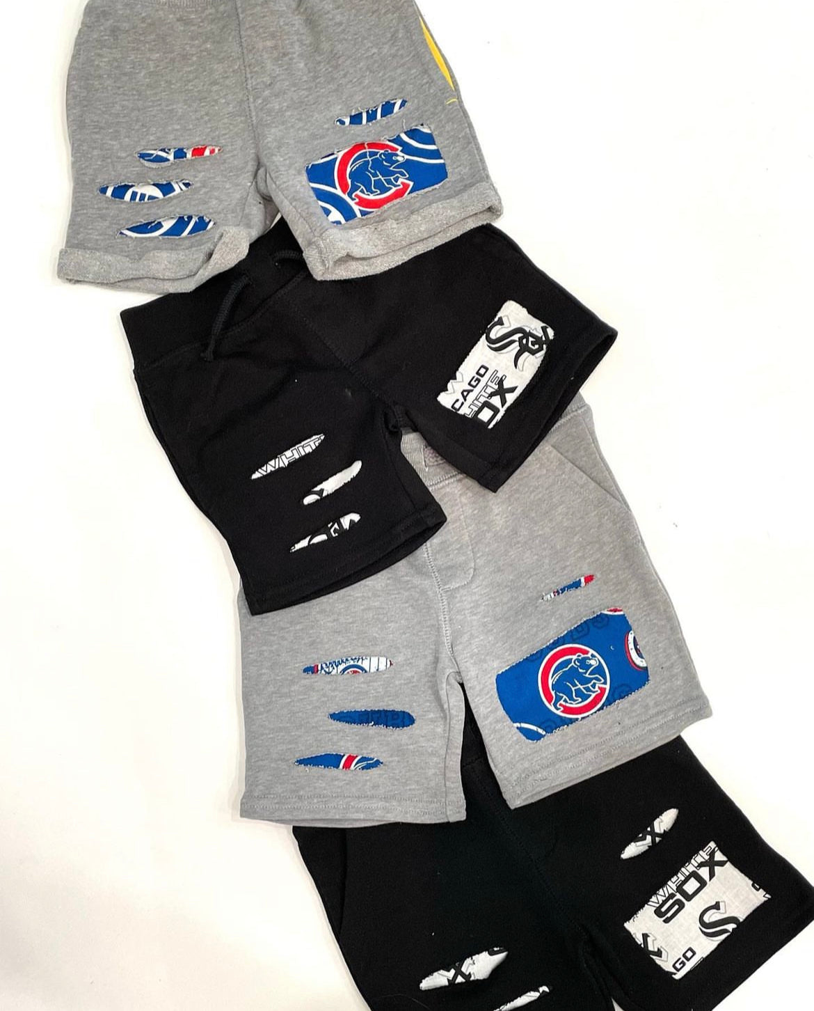 Baseball shorts Chicago baseball shorts Chicago Cubs shorts White Sox