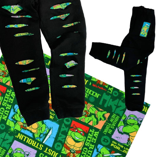 Ninja Turtles joggers ninja turtles party ninja turtles pants distressed joggers toddler joggers boys joggers baby boys pants toddler boys